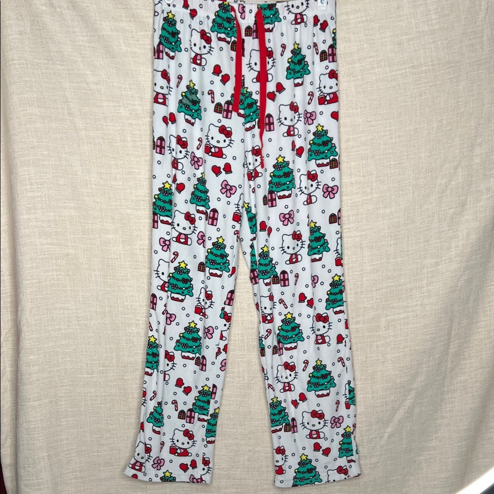 Hello Kitty Christmas Velour Pajama Pants XS